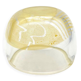 Ashtray in abstract blown glass built - The pontoon (Nicholas Morin) -vintage design 1993