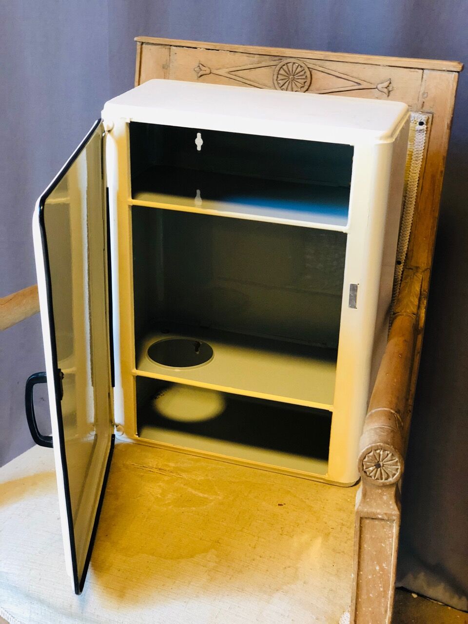 White medical cabinet