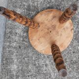 Folk art tripod stool