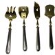 Tableware, gilded metal confectionery service Art Deco circa 1930.