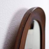 1960s Danish teak mirror H:73cm