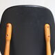 Suite of 6 Chairs Baumann model Pegasus in beech and faux black leather