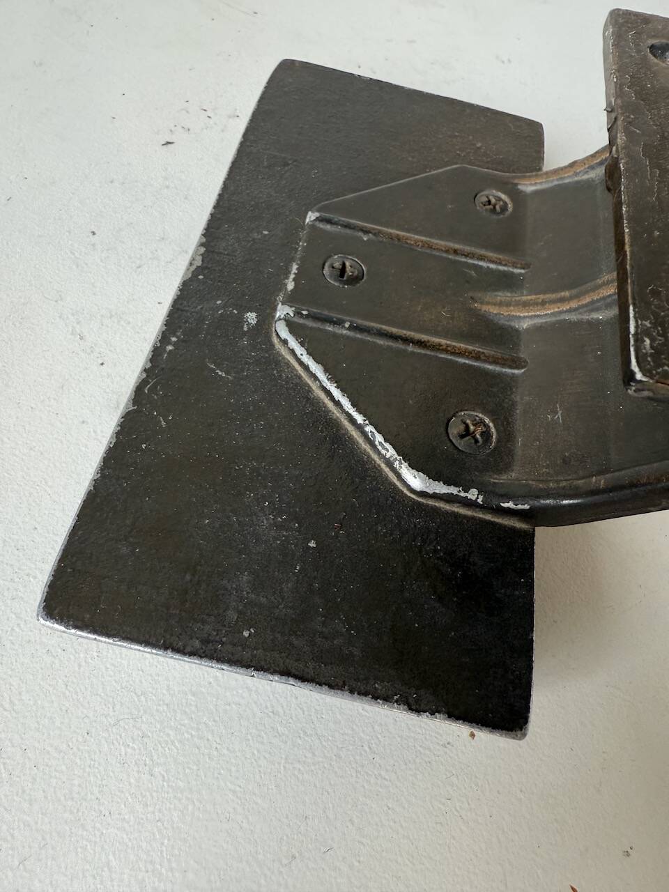 Brutalism bronze door handle