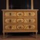 Dresser in lacquered wood with mirror Louis XVI