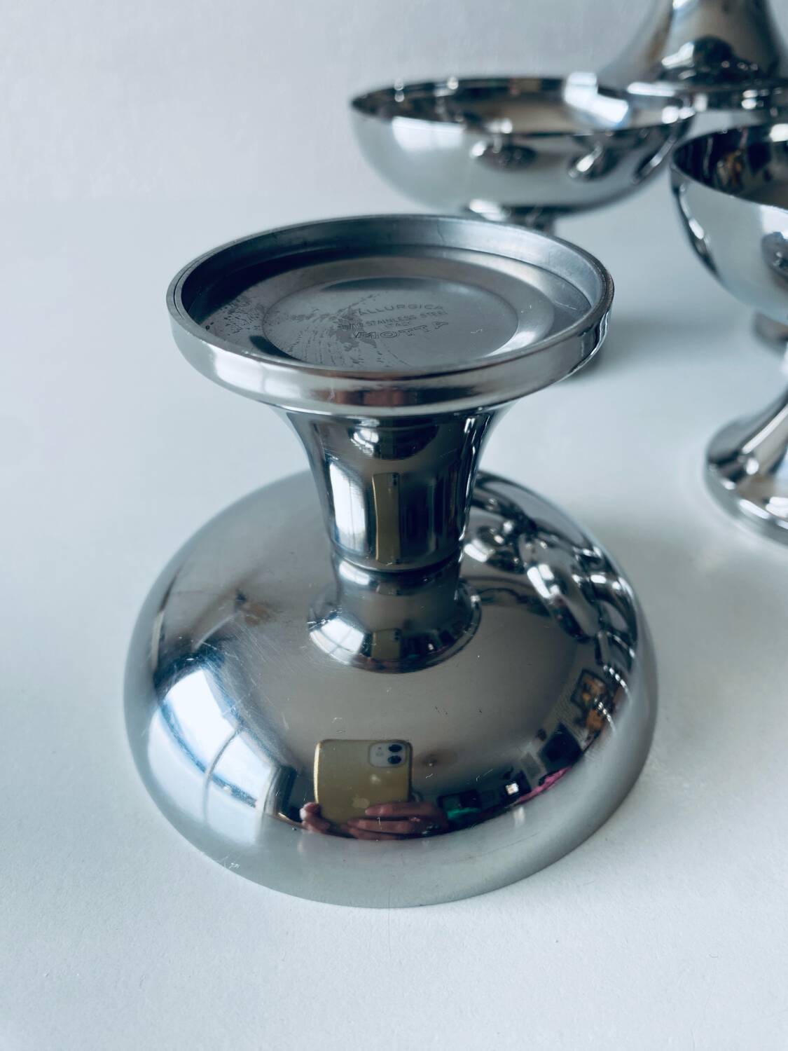 Stainless steel ice cream cups