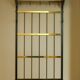 Mid-century brass and teak wall coat rack, 1960s