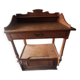 Vintage wooden desk with drawer