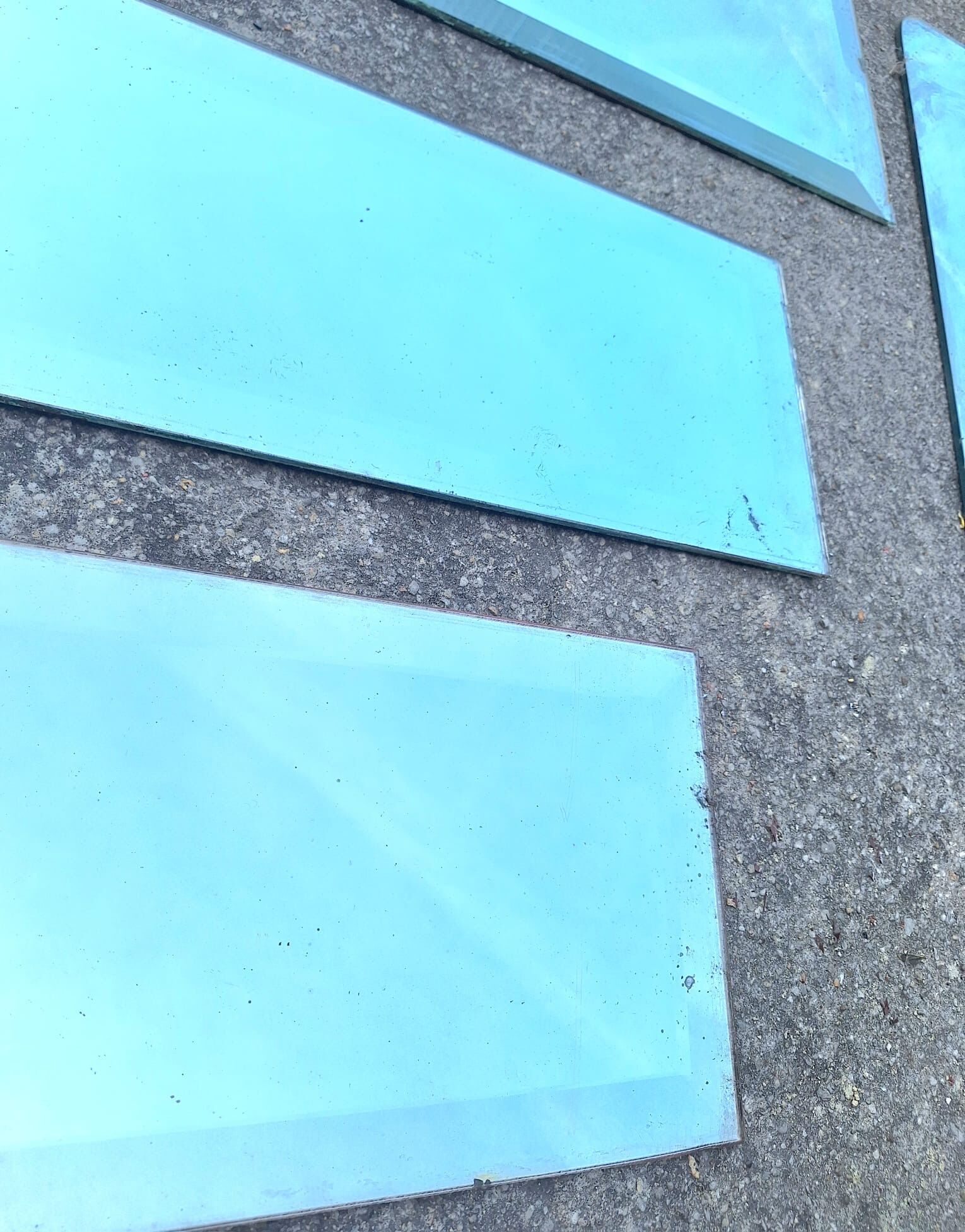 Lot de 13 miroirs vintage, décoration rétro