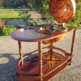 Coffee table bar world map