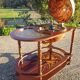 Coffee table bar world map