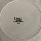 6 Earthenware Flat Plates by DIGOIN SARREGUEMINES EFEL model