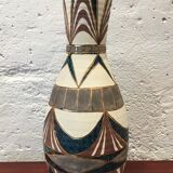 Signed Accolay ceramic vase, France 1950
