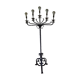 Chandelier 5 electrified high-time wrought iron lights