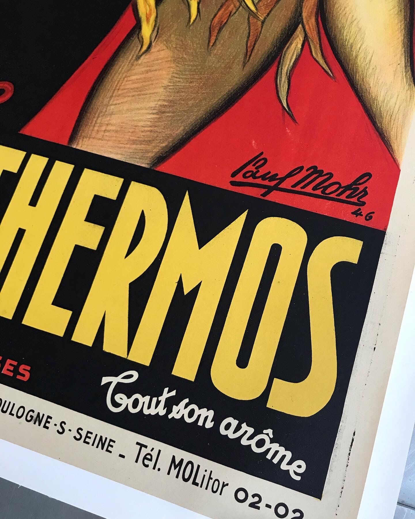 THERMOC poster with Josephine Baker by Paul Mohr