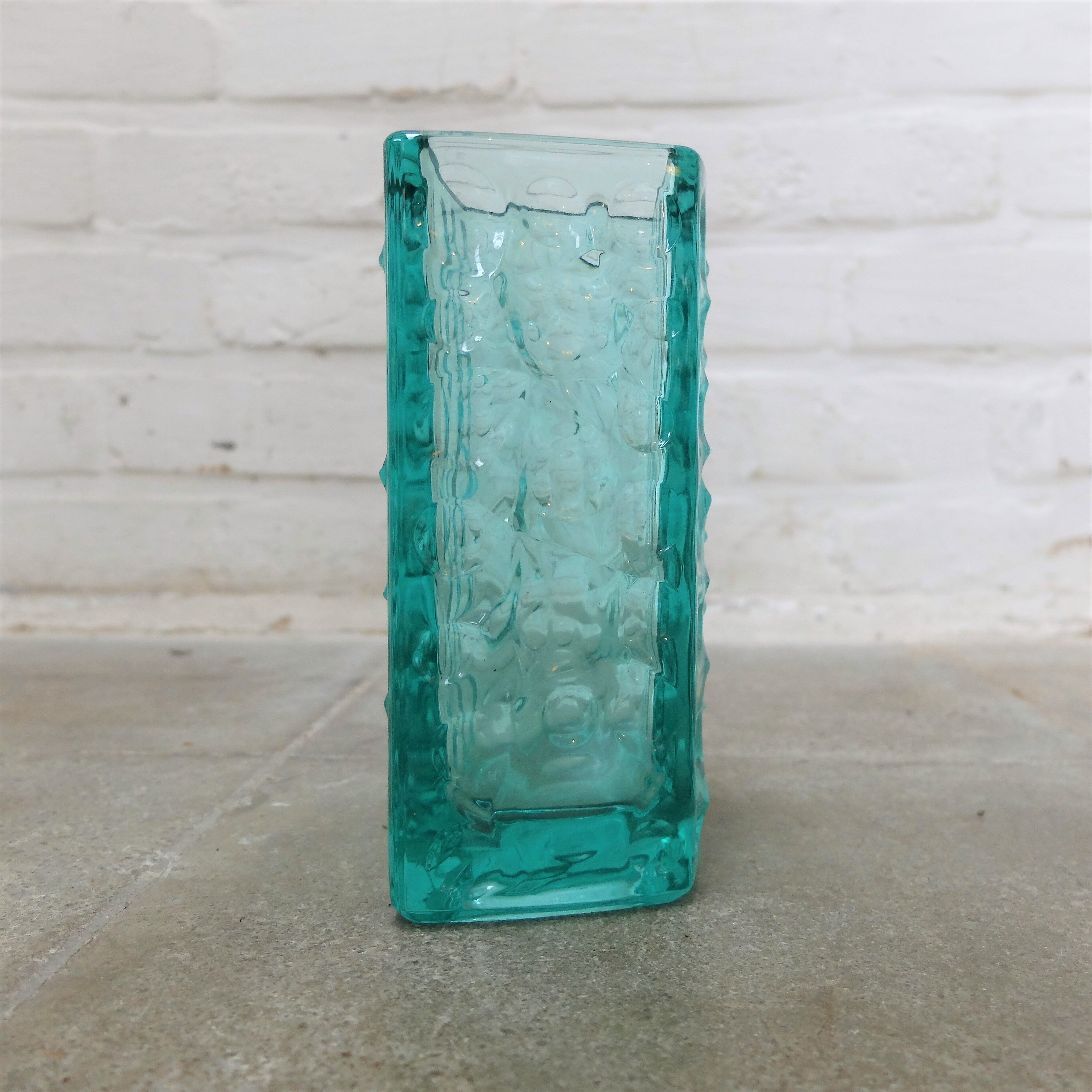 Vase Brabec turquoise vintage
