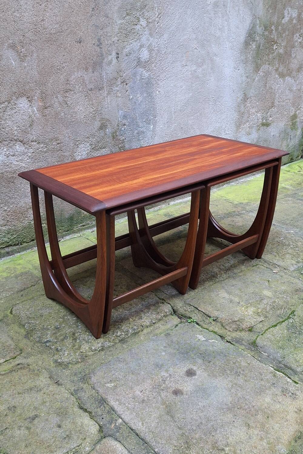 GPlan nesting tables in teak from the 1960s.