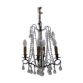 chandelier with bronze tassel 4 lumieres