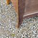 Chest of drawers from the 40s/50s in golden blond walnut 3 drawers feet compass