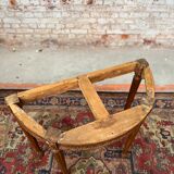 Console half moon natural wood period Louis XVI XVIII th century