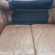 Mid-Century, Chesterfield sofa, natural leather