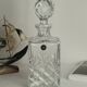 Vintage crystal whisky carafe Lancel Paris