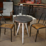 Art deco terrace bistro table in metal 1930