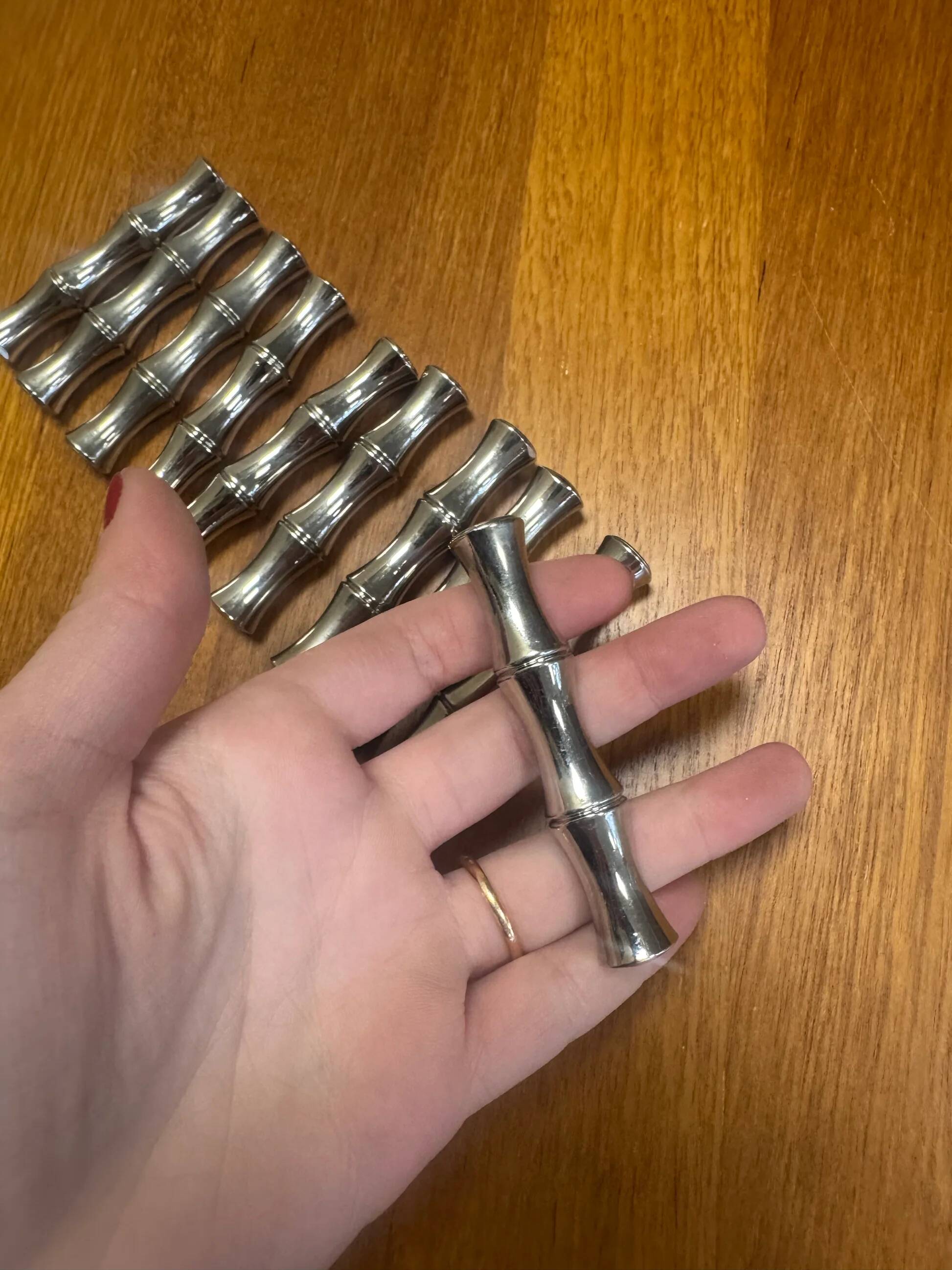 70s bamboo knife holder