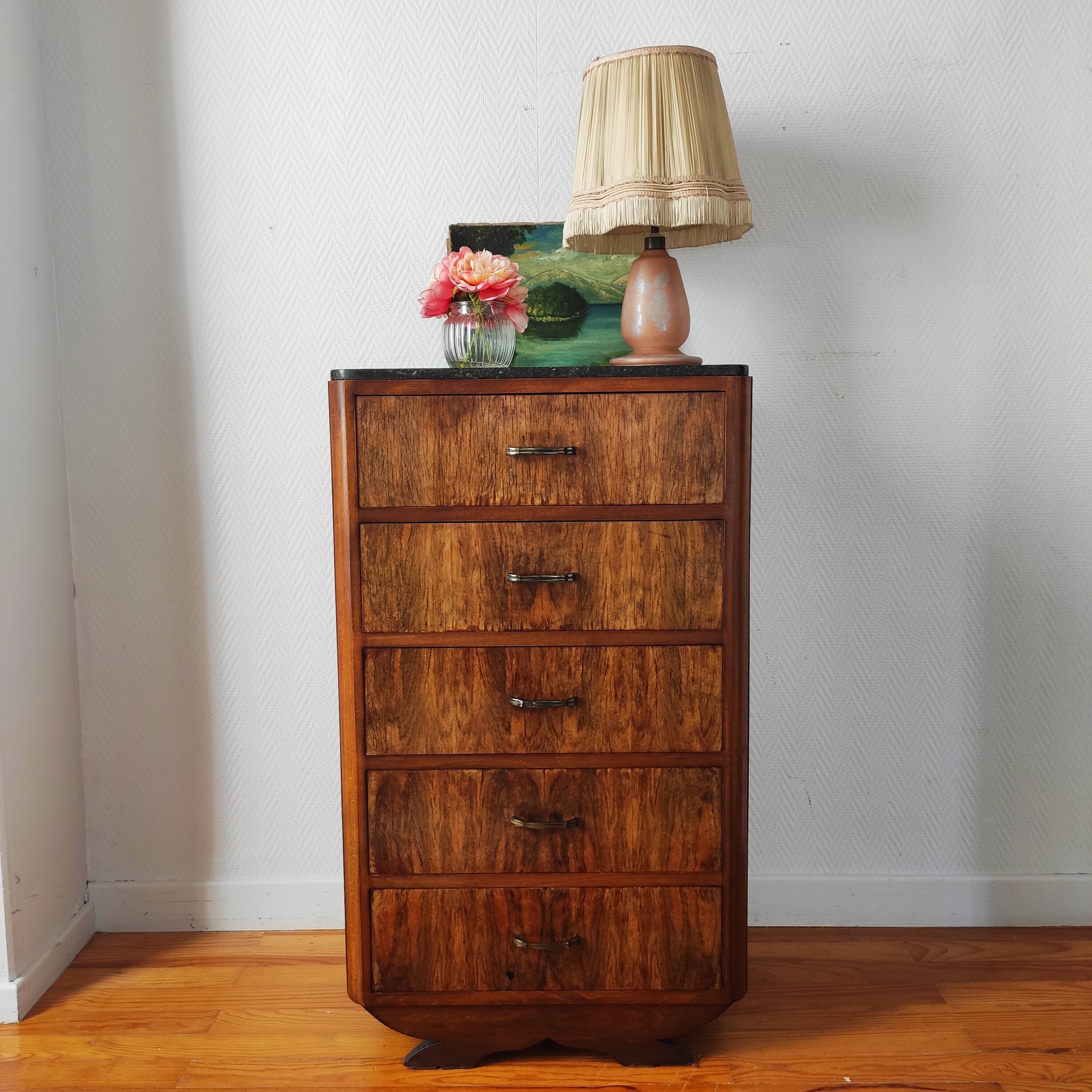 High art deco chest of drawers