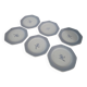 Set of 6 octagonal dessert plates Fanny St Amand