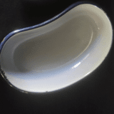 Plat haricot tôle émaillée