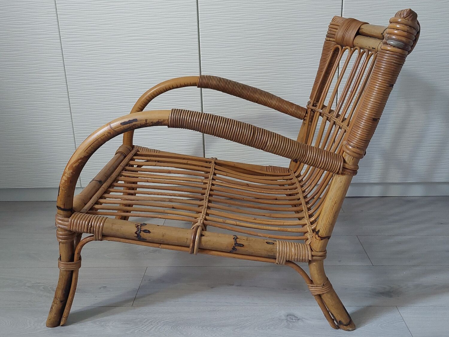 Rattan armchair