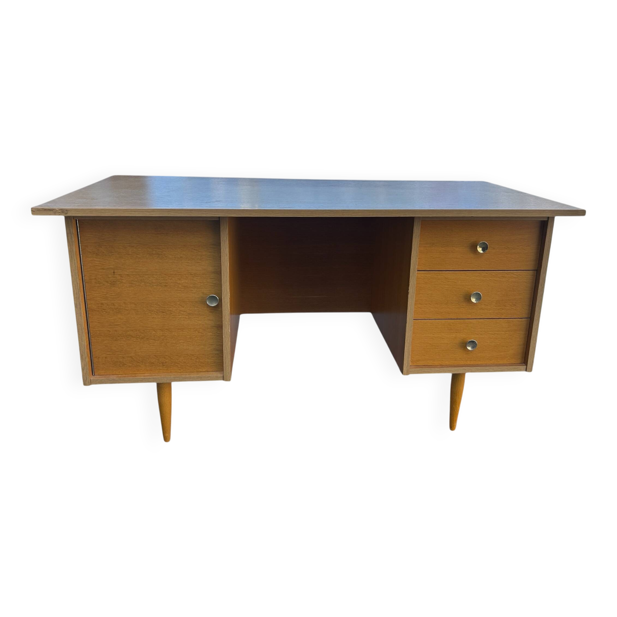 1950s oak desk