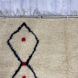 Handmade Moroccan Berber carpet 252 x 150 CM