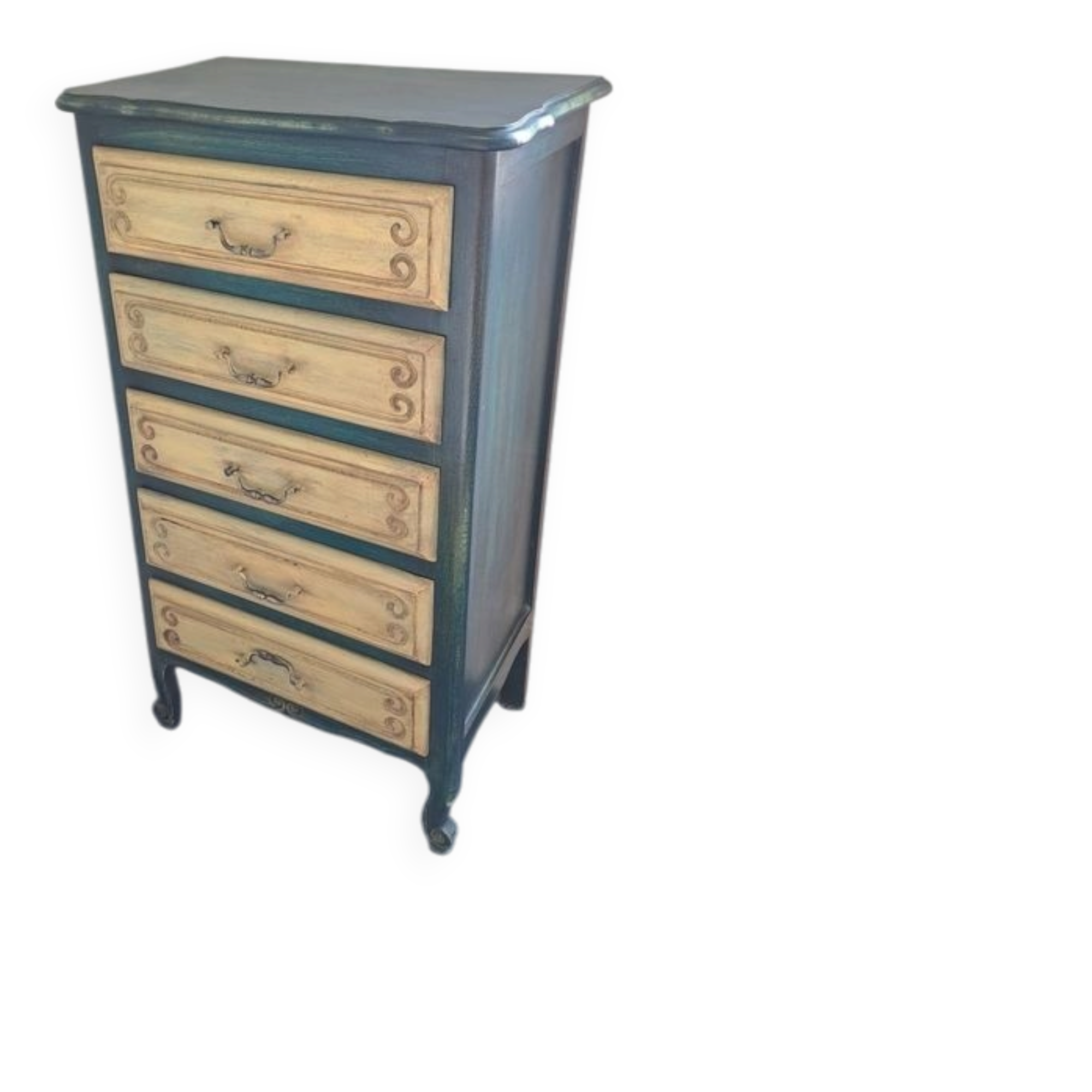 Chic 5-drawer chest in solid wood