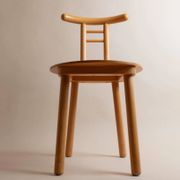 Light Wood Vintage Chair - 1980s Italian Minimalist, Japanese-Inspired, Solid Wood, Batch of 2