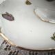 Sauce boat on a Limoges porcelain base with a hydrangea basket design.