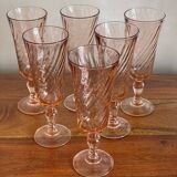 6 Rosaline champagne flutes