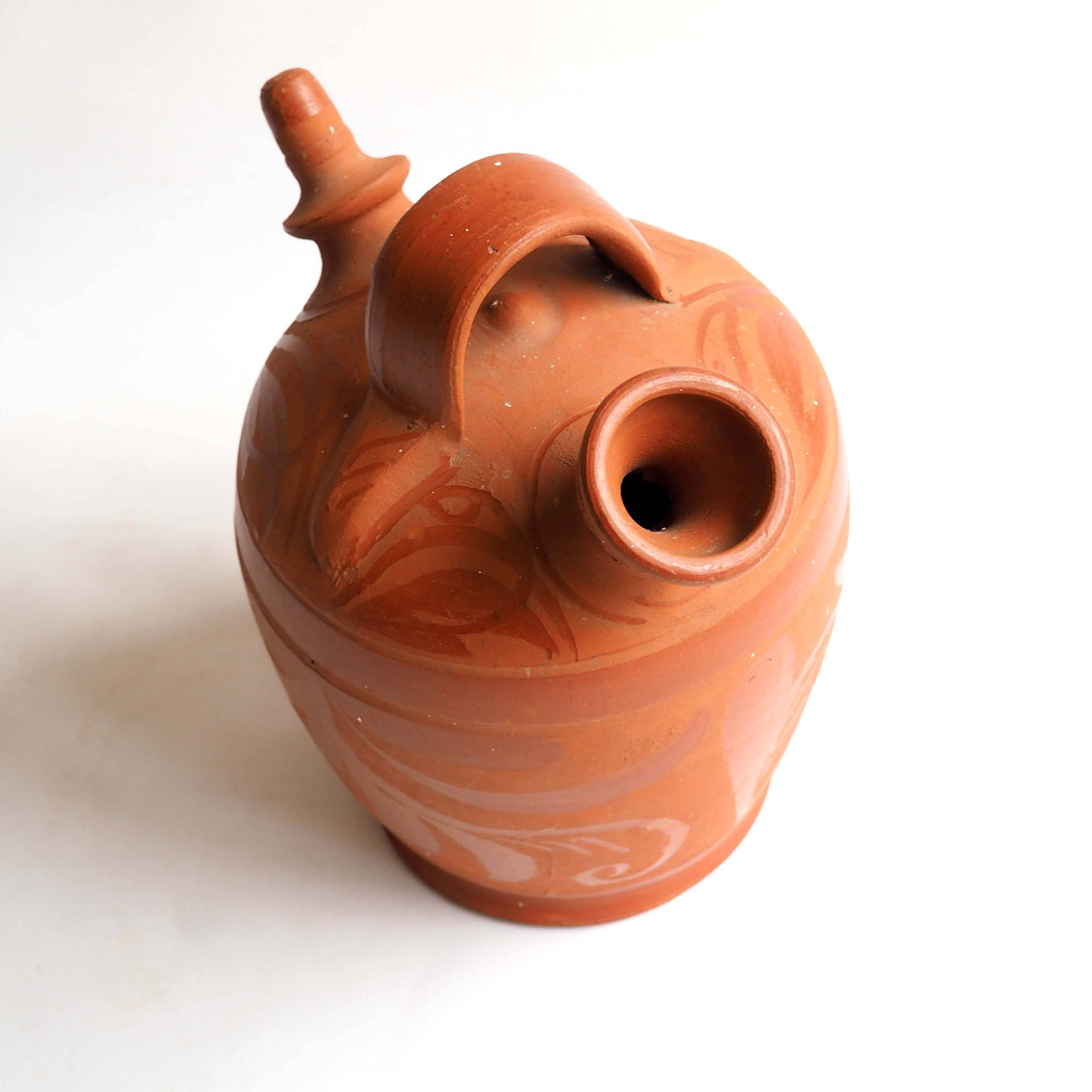 Gargoulette terracotta varnished patterns