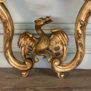 Console Régence au dragon, bois sculpté et doré, Paris vers 1720