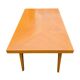 Table basse transformable scandinave en bois clair, années 60
