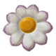 Divided plate, large ceramic flower, Italy