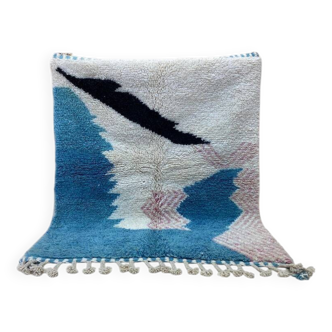Tapis beni ouarain traditionnel fait main