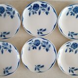 6 Digoin cups and saucers, sugar bowl and milk jug
