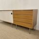 Kurt Thut vintage enfilade in 2 parts, walnut and metal from the 1950s.