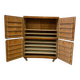 Vintage wooden baker's cupboard / large industrial cupboard