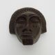 African style terracotta mask signed Siki