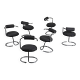 6 cobra chairs by Giotto Stoppino