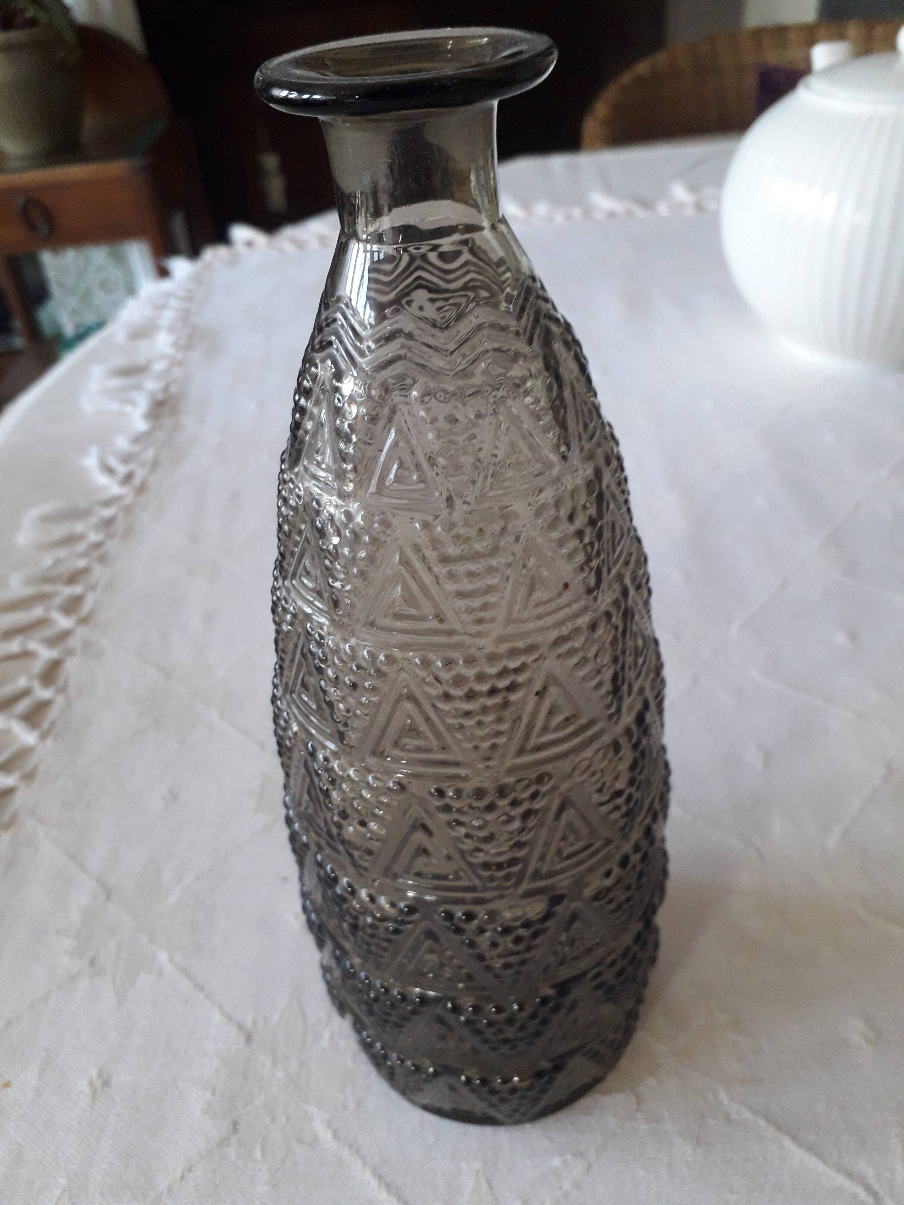 Vase vintage en verre très original