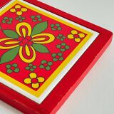 Vintage Red Plate Mat