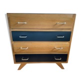 Commode années 50, pieds compas